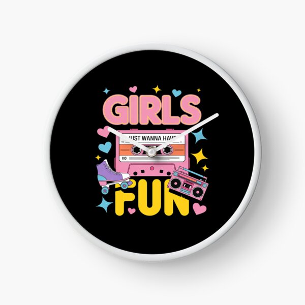 Item preview, Girls Just Wanna Have Fun 80s Birthday Girl  80's Women designed and sold by DigitaldeligArt.