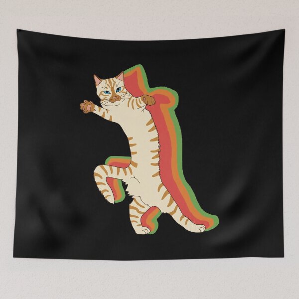 Item preview, Cat Mardi Gras Dancing Carnival Costume Illustration designed and sold by JEFDodsonArt.