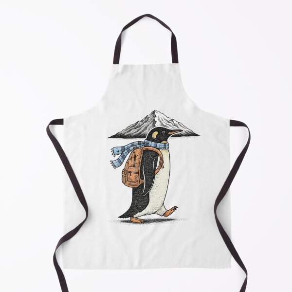 Item preview, Adventurous Hiking Penguin with Backpack and Mountain designed and sold by TeeARTHY.