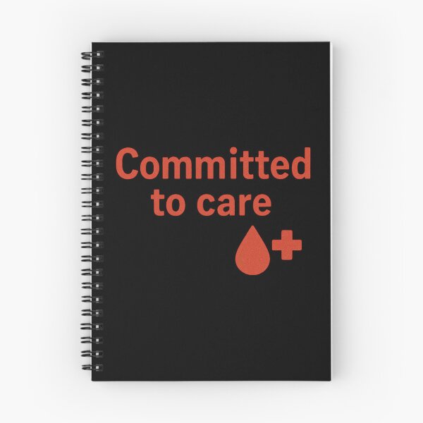 Item preview, Committed to Care Blood Drop Healthcare Support Art designed and sold by Virelo.