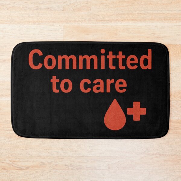 Item preview, Committed to Care Blood Drop Healthcare Support Art designed and sold by Virelo.