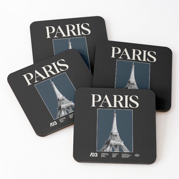 Item preview, Paris Minimalist Aesthetic Dark Colour designed and sold by moyjoystudio.