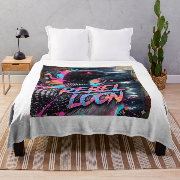 Item preview, Rebel Loon - Psychedelic Neon Glitch Art - Surreal Minnesota Bird designed and sold by The Grumpy Pet Club.