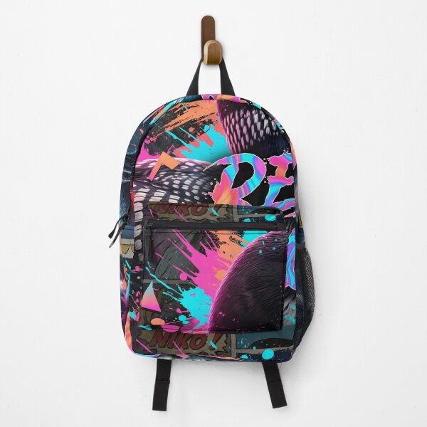 Item preview, Rebel Loon - Psychedelic Neon Glitch Art - Surreal Minnesota Bird designed and sold by The Grumpy Pet Club.