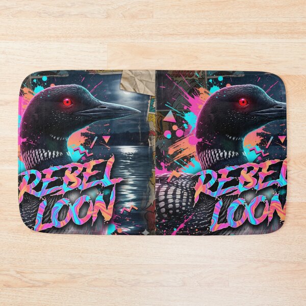 Item preview, Rebel Loon - Psychedelic Neon Glitch Art - Surreal Minnesota Bird designed and sold by The Grumpy Pet Club.