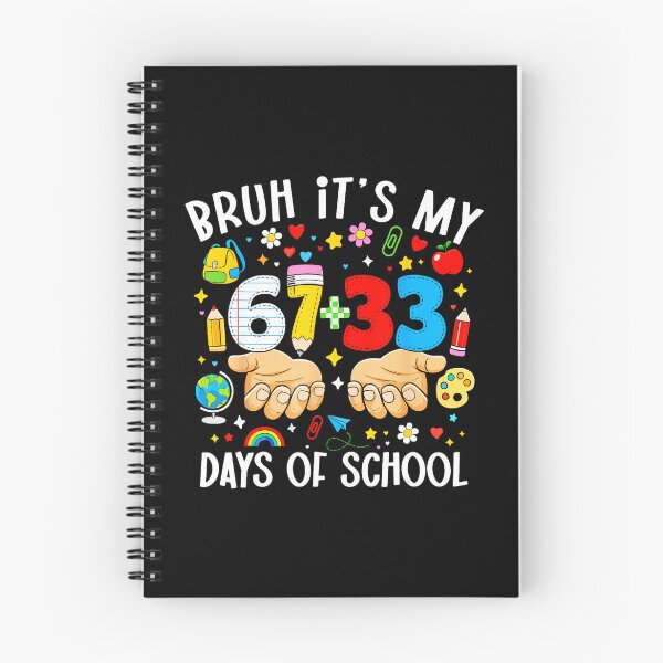 Item preview, BRUH IT’S MY 67+33 DAYS OF SCHOOL Funny 100th Day School Design designed and sold by gladysenglish.