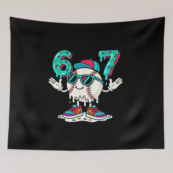 Item preview, 67 Funny Baseball Ice Cream Drip Six Seven Meme Style designed and sold by miaa-artistshop.