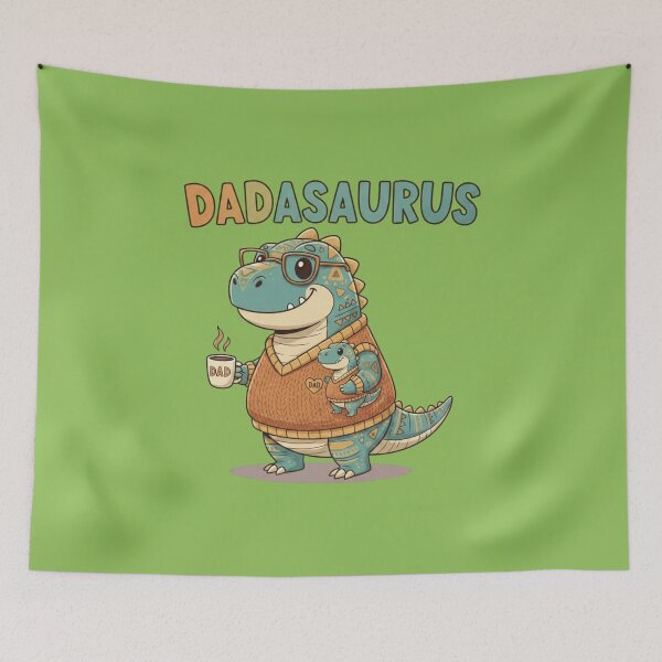 Item preview, Dadasaurus Coffee Lover - Dino Dad Design designed and sold by InkWeaveShop.
