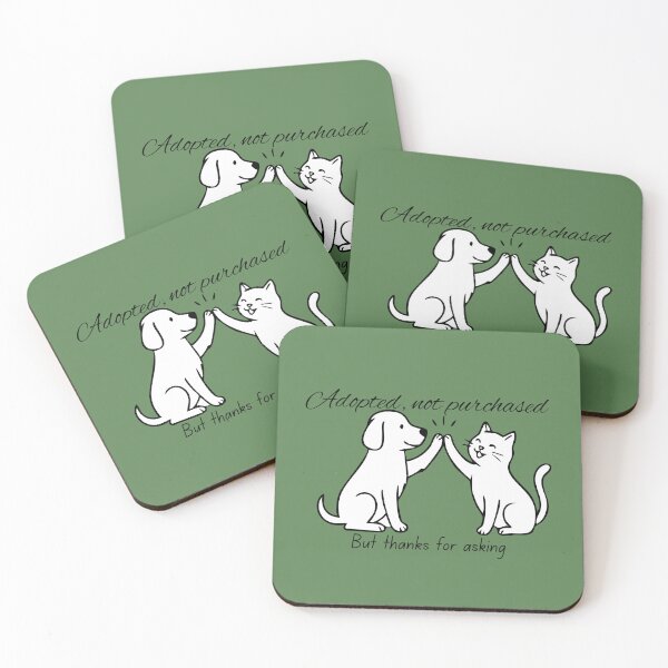 Item preview, Adopted, Not Purchased  designed and sold by JustPetMe.
