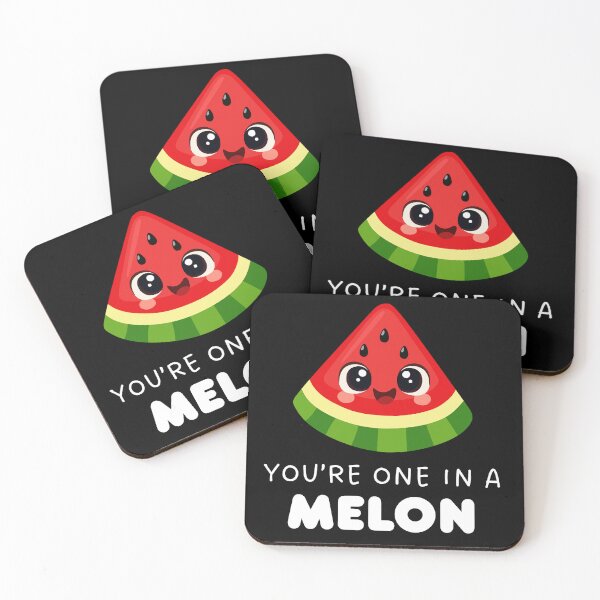 Item preview, You Are One in a Melon – Kawaii Cute Melon Pun Design designed and sold by timizar.