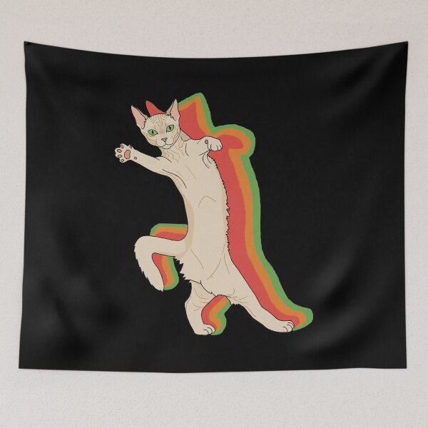 Item preview, Cat Mardi Gras Dancing Carnival Costume Illustration designed and sold by JEFDodsonArt.