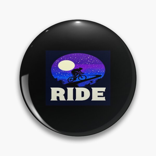 Item preview, Night Ride Under Moonlight – Dreamy Cyclist Silhouette on Starry Path for Adventure Lovers designed and sold by Bright Nest Studio.