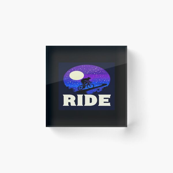 Item preview, Night Ride Under Moonlight – Dreamy Cyclist Silhouette on Starry Path for Adventure Lovers designed and sold by Bright Nest Studio.