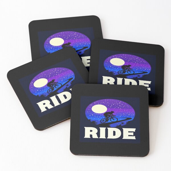 Item preview, Night Ride Under Moonlight – Dreamy Cyclist Silhouette on Starry Path for Adventure Lovers designed and sold by Bright Nest Studio.