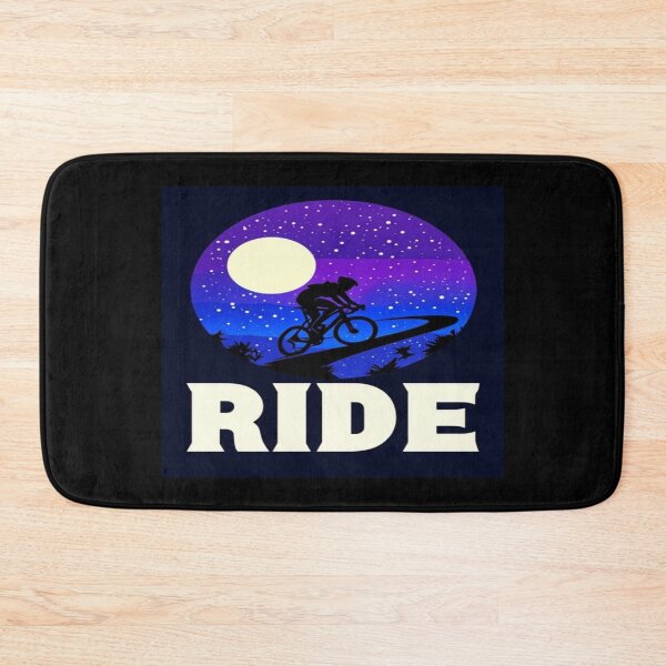 Item preview, Night Ride Under Moonlight – Dreamy Cyclist Silhouette on Starry Path for Adventure Lovers designed and sold by Bright Nest Studio.
