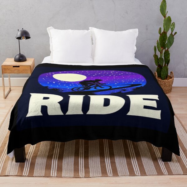 Item preview, Night Ride Under Moonlight – Dreamy Cyclist Silhouette on Starry Path for Adventure Lovers designed and sold by Bright Nest Studio.