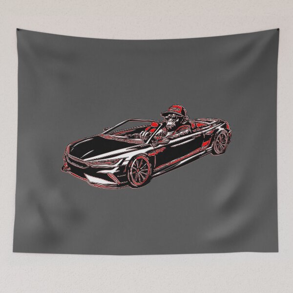 Item preview, Street Art Monkey Driver – Urban Graffiti Convertible Illustration designed and sold by 4rpixs.
