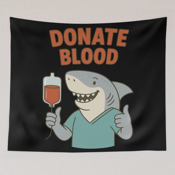 Item preview, Shark Nurse Encourages Everyone To Proudly Donate Blood designed and sold by Virelo.
