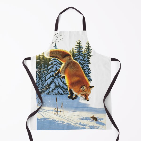 Item preview, Winter Red Fox Pouncing in Deep Snow designed and sold by TeeARTHY.