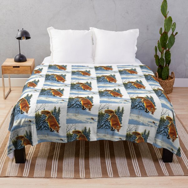 Item preview, Winter Red Fox Pouncing in Deep Snow designed and sold by TeeARTHY.