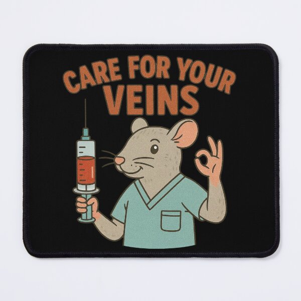 Item preview, Caring Mouse Phlebotomist Keeping Every Vein Happy Today designed and sold by Virelo.