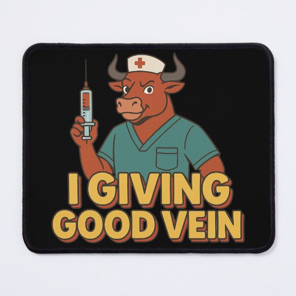 Item preview, Strong Bull Nurse Delivers Perfect Vein Shots Daily designed and sold by Virelo.
