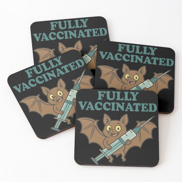 Item preview, Cute Bat Proudly Showing Off Its Vaccination Syringe designed and sold by Virelo.