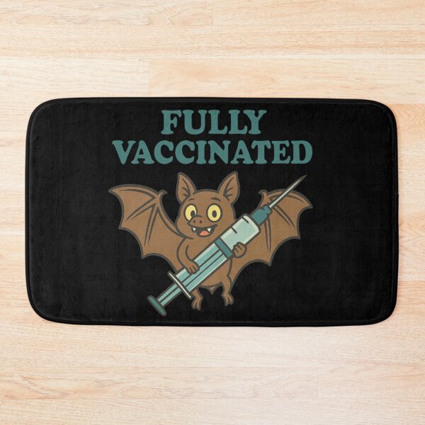 Item preview, Cute Bat Proudly Showing Off Its Vaccination Syringe designed and sold by Virelo.