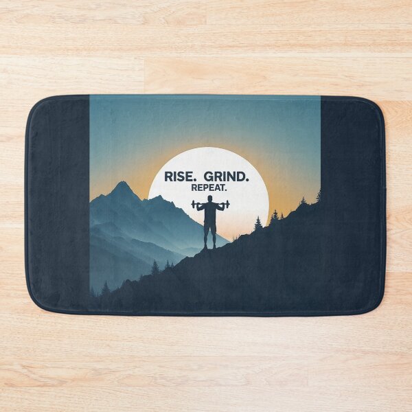 Item preview, Rise Grind Repeat Gym Motivation Shirt Fitness Discipline Quote Tee Morning Workout Hustle Training Apparel for Lifters Entrepreneurs and Athletes | Premium HD Sticker Design designed and sold by MillionaireGenZ ⭐⭐⭐⭐⭐ (5.0).