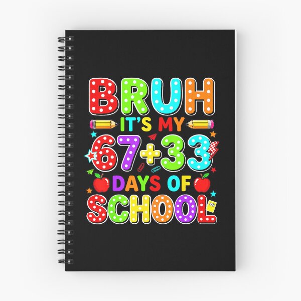 Item preview, BRUH IT’S MY 67+33 DAYS OF SCHOOL Funny designed and sold by gladysenglish.