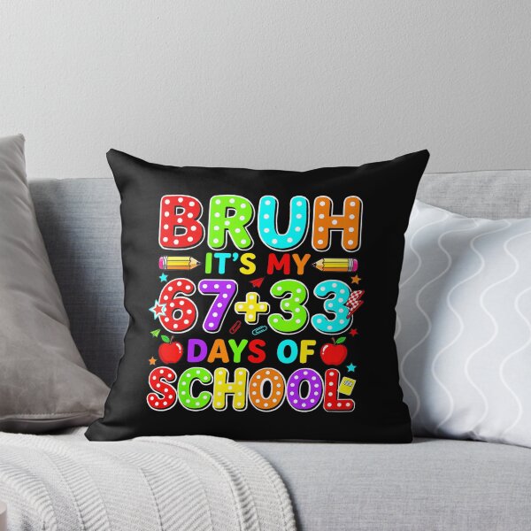 Item preview, BRUH IT’S MY 67+33 DAYS OF SCHOOL Funny designed and sold by gladysenglish.
