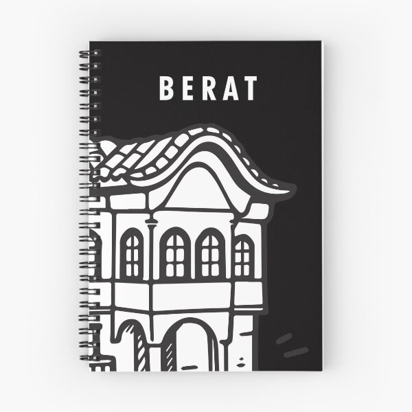 Item preview, Mangalem house, Berat, Albanian Illustration  designed and sold by INTRIGUEprints.
