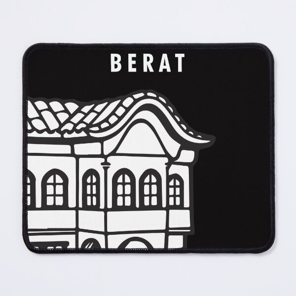 Item preview, Mangalem house, Berat, Albanian Illustration designed and sold by INTRIGUEprints.