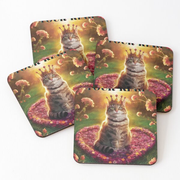 Item preview, Your King – Cat in a Heart designed and sold by Vivid Art Zone.