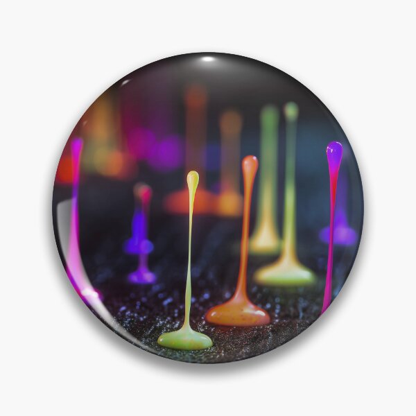Item preview, Neon Paint Drips on Dark Surface designed and sold by Swedeprep.