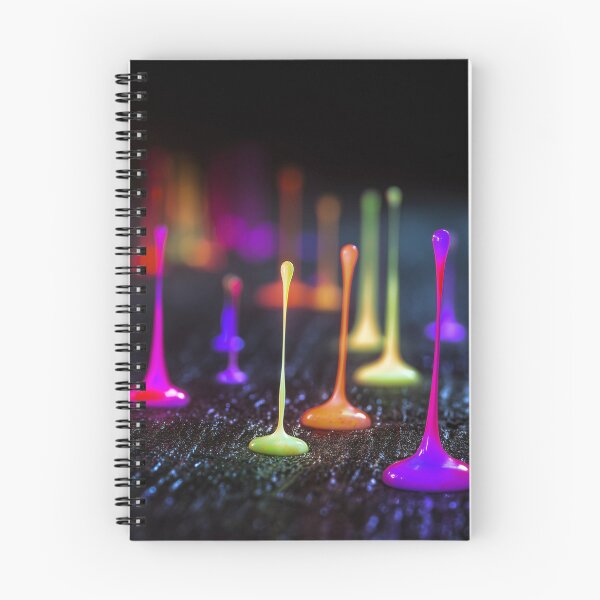 Item preview, Neon Paint Drips on Dark Surface designed and sold by Swedeprep.
