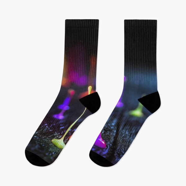Item preview, Neon Paint Drips on Dark Surface designed and sold by Swedeprep.