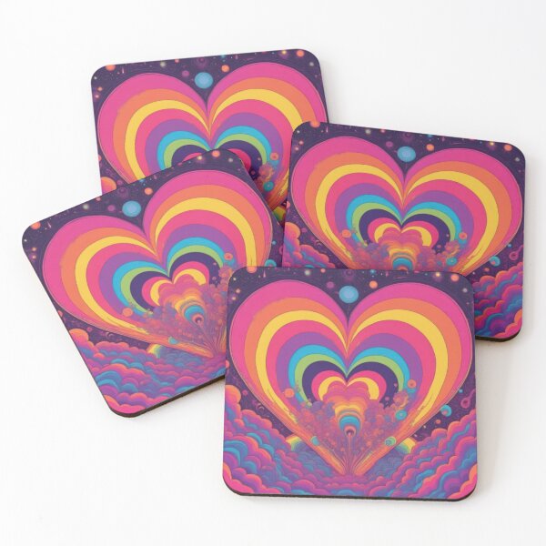 Item preview, Psychedelic Hearts  designed and sold by kamilx953.