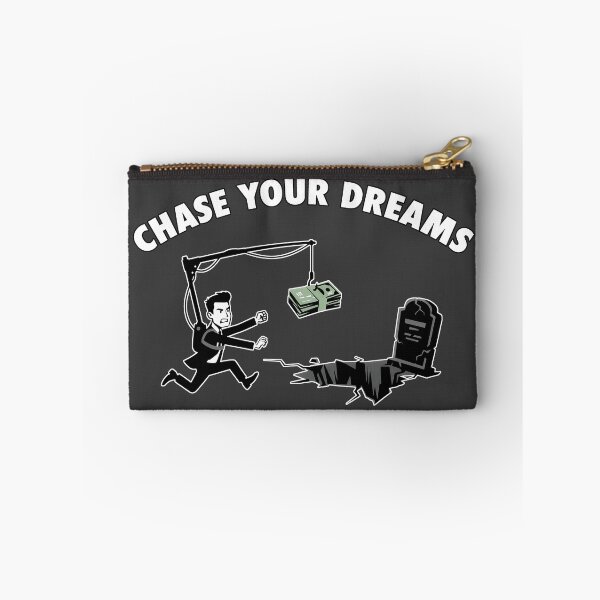 Item preview, Chase Your Dreams Corporate Rat Race Satire (dark) designed and sold by WAMTEES.