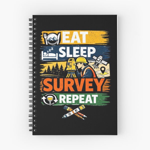 Item preview, Eat Sleep Survey Repeat Funny Land Surveyor designed and sold by Virelo.