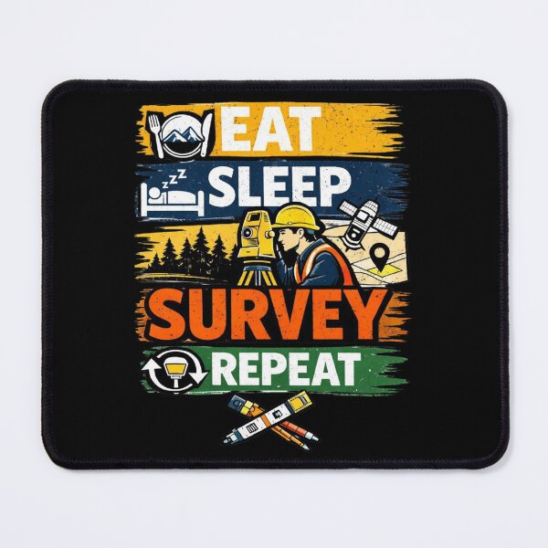 Item preview, Eat Sleep Survey Repeat Funny Land Surveyor designed and sold by Virelo.