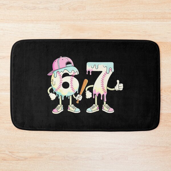 Item preview, 67 Funny Baseball Dripping Ice Cream Six Seven Meme designed and sold by miaa-artistshop.