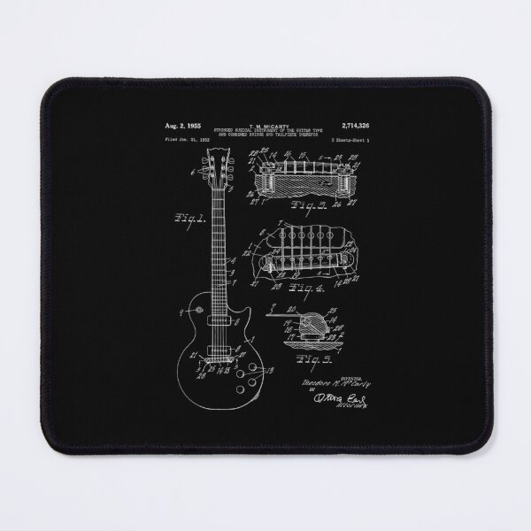 Item preview, Electric Guitar Patent - Musician Music Room Art - Antique designed and sold by Art batates.