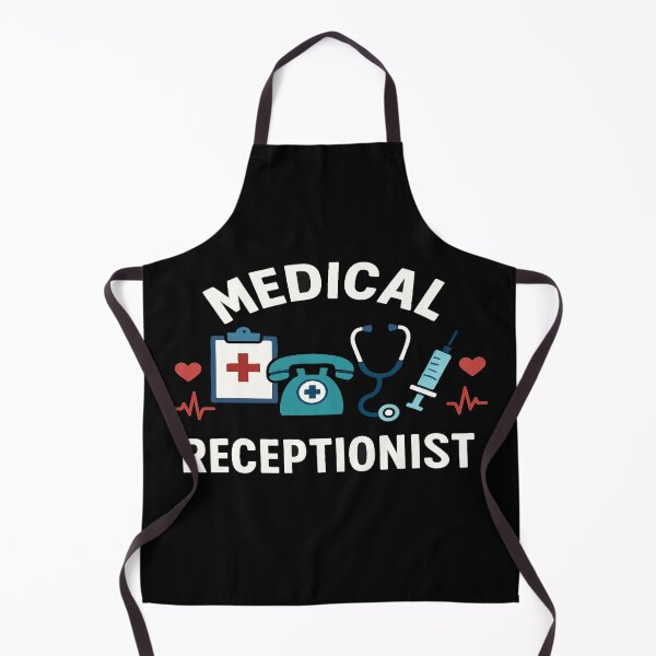Item preview, Medical Receptionist Design – Healthcare Icons, Heartbeat, Stethoscope, Phone & Syringe Graphic designed and sold by Bright Nest Studio.
