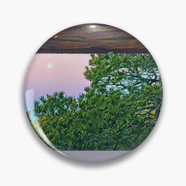 Item preview, Moonset with Piñon Trees designed and sold by oh-bi-me.