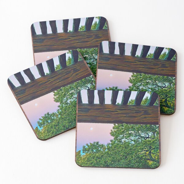 Item preview, Moonset with Piñon Trees designed and sold by oh-bi-me.