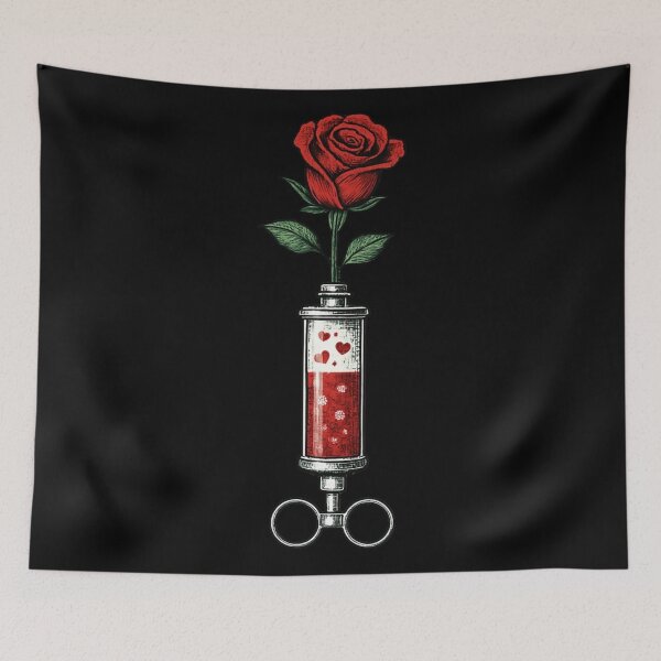 Item preview, Rose Growing From Blood Syringe designed and sold by Virelo.