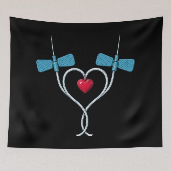 Item preview, Phlebotomy Butterfly Needles Heart designed and sold by Virelo.