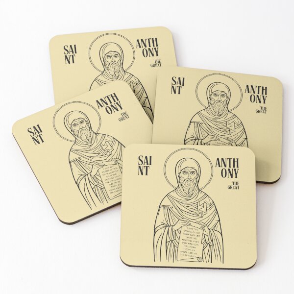 Item preview, Saint Anthony the Great Minimalist Icon designed and sold by maddieelysse.