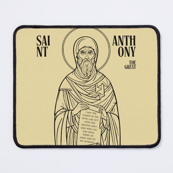 Item preview, Saint Anthony the Great Minimalist Icon designed and sold by maddieelysse.